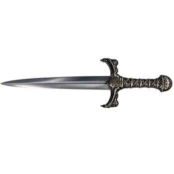 DENIX 4157/NQ リチャード ライオンヘッド ダガー 模造刀 ☆DENIX リチャード1世 ライオンハートダガー シルバー/ブラック